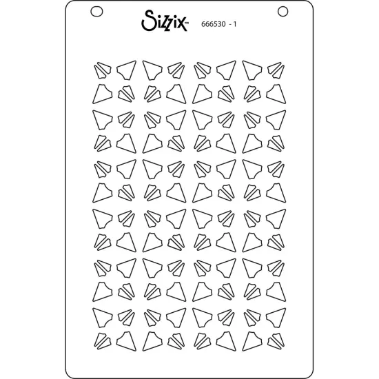 Sizzix A6 Layered Stencils 4/Pkg-Geo Crystals {3}