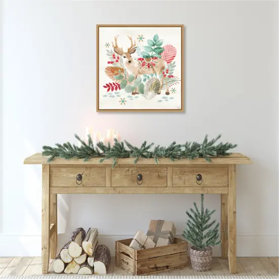 Snowy Critters III by Dina June Canvas Art Framed {5}