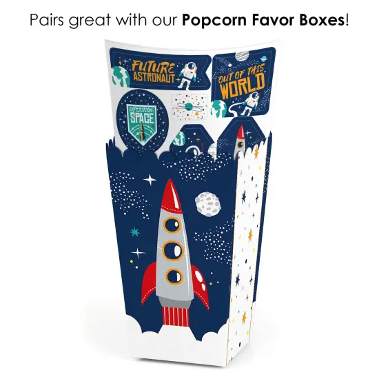 Big Dot of Happiness Blast Off to Outer Space - Rocket Ship Baby Shower or Birthday Party Favor Sticker Set - 12 Sheets - 120 Stickers {7}