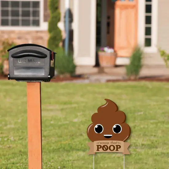 Big Dot of Happiness Scoop That Poop - Outdoor Lawn Sign - No Dog Poop Sign Yard Sign - 1 Piece {3}