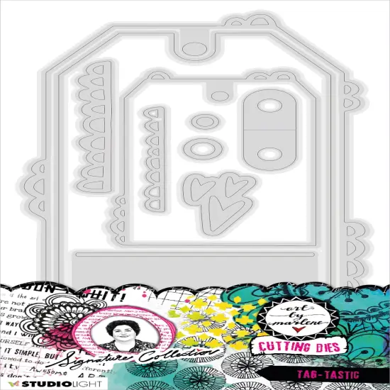 Art By Marlene Signature Collection Cutting Die-Nr. 727, Tag-tastic {1}