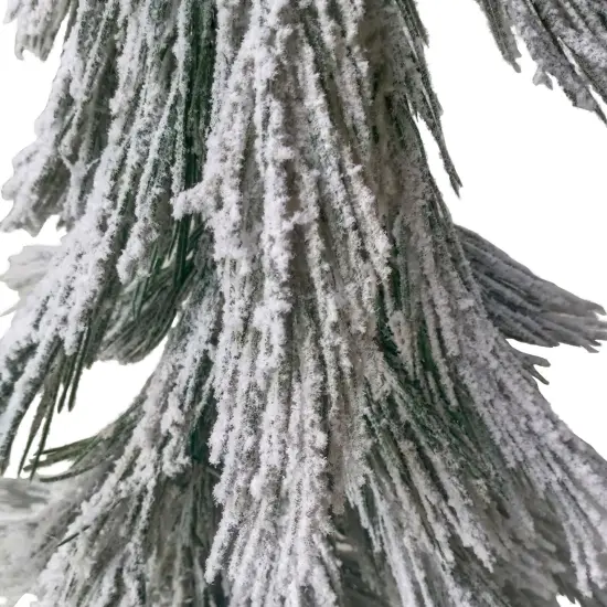 Northlight Heavily Flocked Pine Sprig Artificial Christmas Tree - 47" Green {3}