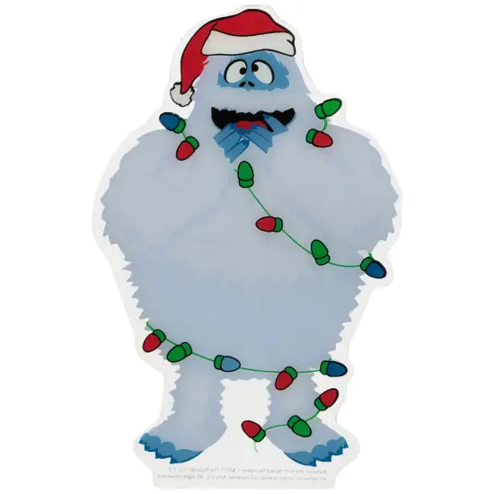 Northlight Bumble Wrapped in Lights Double Sided Christmas Window Cling Decoration Multi {6}