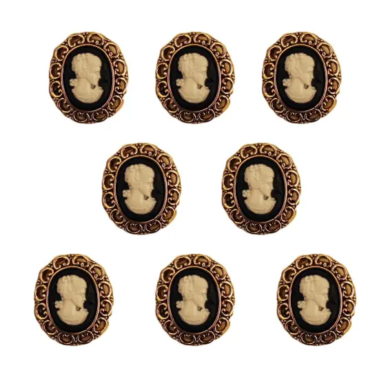 Buttons Galore and More Craft & Sewing Buttons - Small Cameo - 24 Buttons {1}