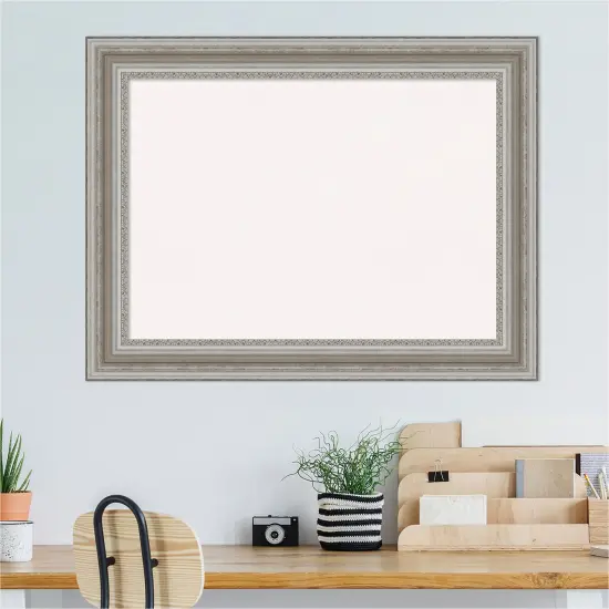 Parlor Framed Corkboard, White Cork Silver {4}