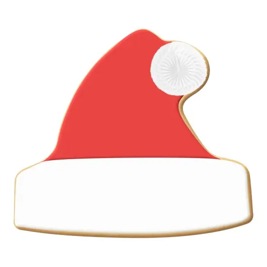 Santa Hat Stocking Cap Cookie Cutter 3.75 in, CookieCutter.com, Tin Plated Steel, Handmade in the USA {2}
