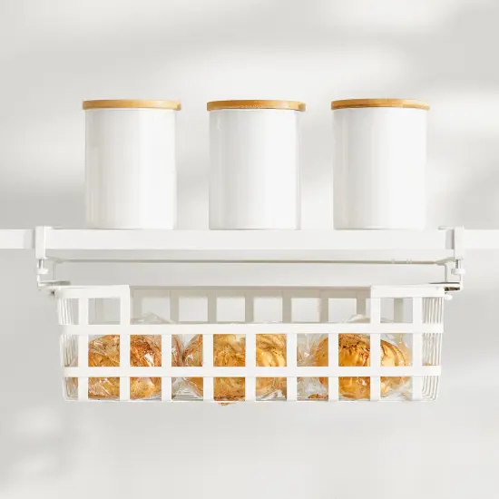 Nate Home by Nate Berkus Under Shelf Hanging Pull Out Wire Basket {2}