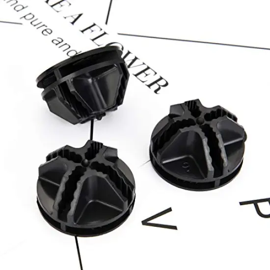 Cube Connectors Plastic Storage Cube Connectors Wire Cube Connectors Organizer ABS Connectors for Modular Closet Storage Organizer and Wire Shelf (Black,32 Pieces) {2}