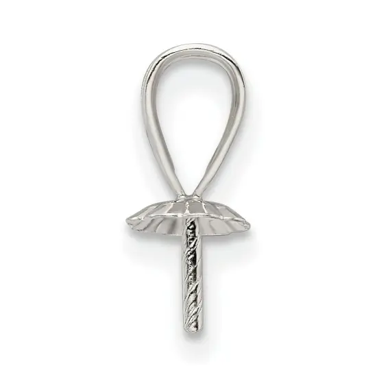 Sterling Silver Pearl Bail (2.30Mm Inside Diameter) {2}