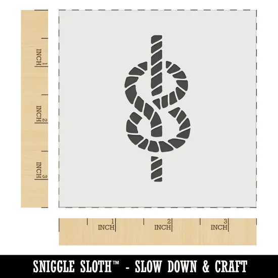 Rope Knot Sailing Figure Eight Flemish Knot Wall Cookie DIY Craft Reusable Stencil {5}