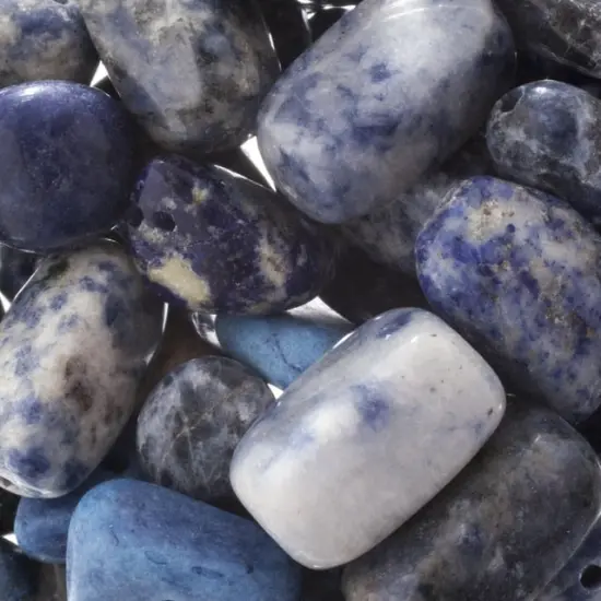 Earth's Jewels Natural Stone Bead Assortment Blue Sodalite Magnesite Jasper Dyed {2}