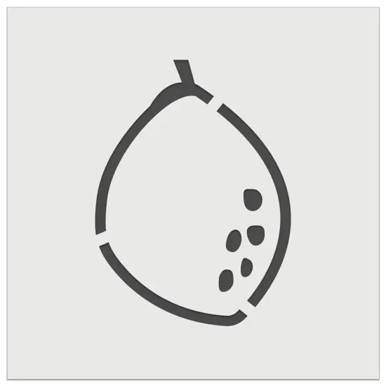 Lemon with Leaf Citrus Doodle Wall Cookie DIY Craft Reusable Stencil {7}