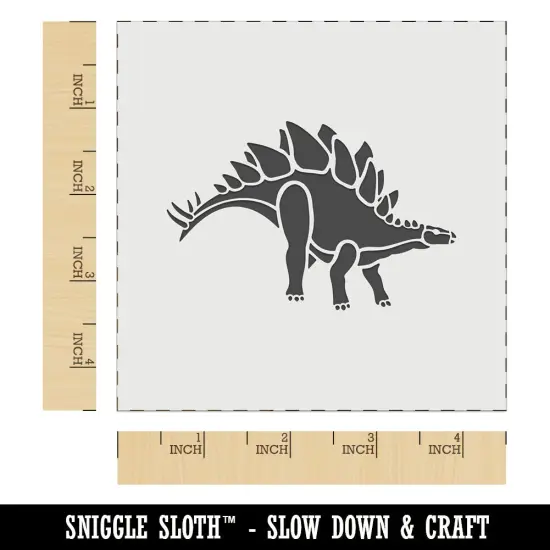 Stegosaurus Dinosaur Wall Cookie DIY Craft Reusable Stencil {7}