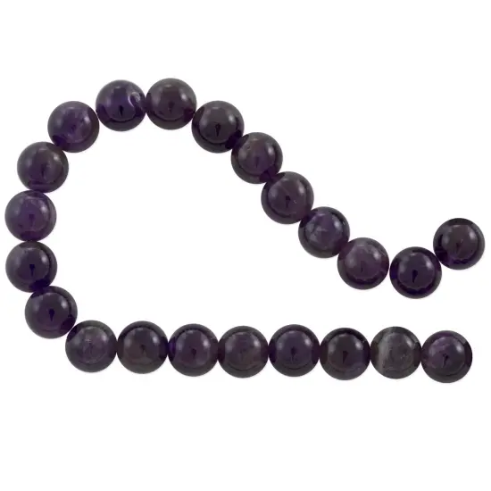 Amethyst Round Beads Medium Color 8mm (16" Strand) {1}