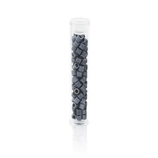 Miyuki Delica Seed Bead 8/0 Metallic Matte Black Luster {5}