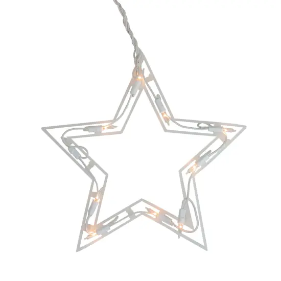 Northlight Twinkling Star Christmas Lights - Clear - 9' White Wire - 10ct {3}