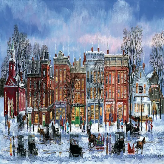 Sunsout Winter Shopping 500 pc Jigsaw Puzzle 63839 {1}