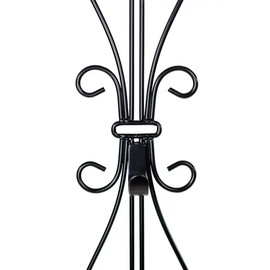 Adjustable Wreath Hanger for Door - Elegant Black {6}