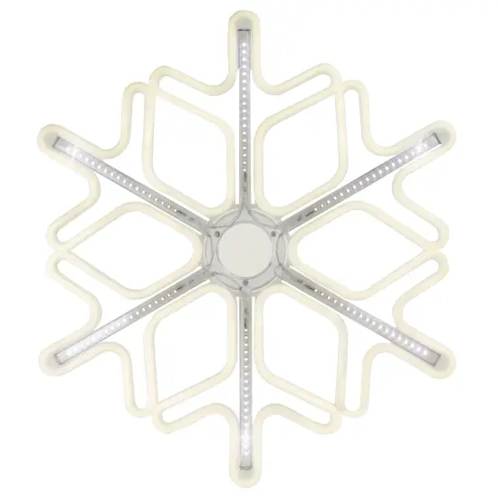 Northlight Lighted Cascading Snowflake Outdoor Christmas Decoration - 16" - Clear Lights {3}
