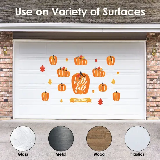 Big Dot of Happiness Fall Pumpkin - Peel and Stick Kitchen and Home Decor Vinyl Wall Art Stickers - Wall Decals - Set of 20 {6}