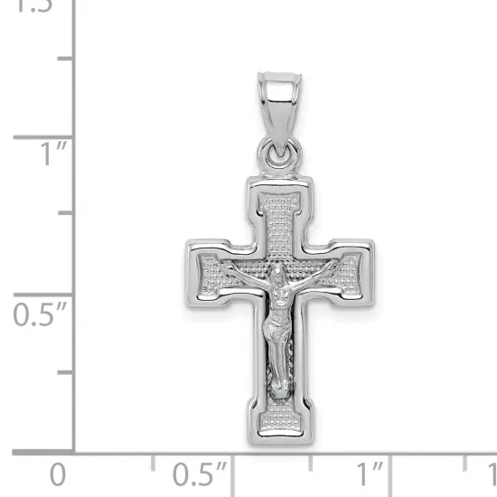 Sterling Silver Crucifix Charm Jewerly 29mm x 15mm {2}