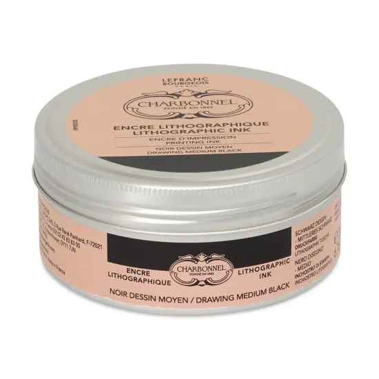 Charbonnel Lithographic Ink - Black Drawing, 200 ml {1}