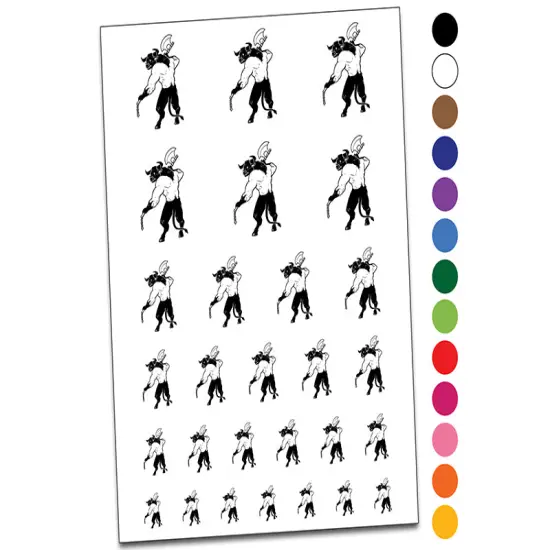 Minotaur Greek Myth Monster Temporary Tattoo Water Resistant Fake Body Art Set Collection Light Green {1}