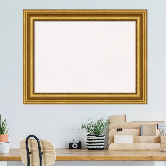 Parlor Framed Corkboard, White Cork Gold {4}