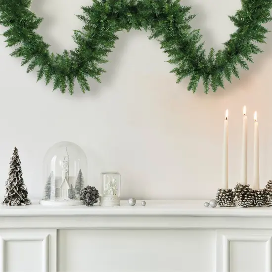 Northlight Buffalo Fir Commercial Christmas Garland - 50' x 10" - Unlit Green {5}