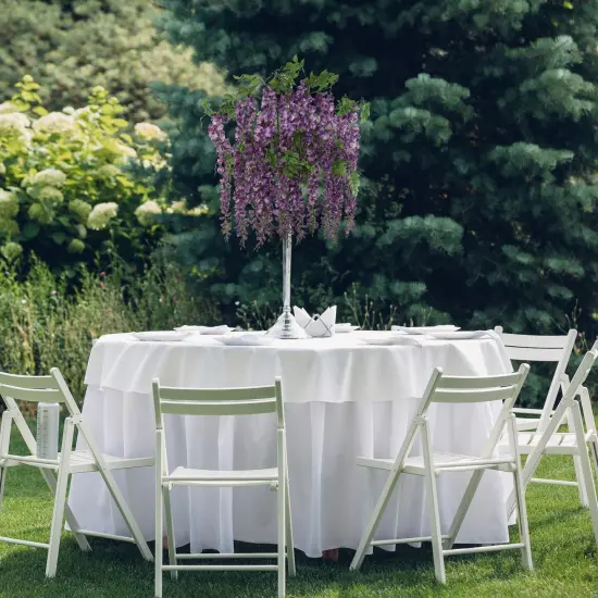 12-Pack Purple Wisteria Spray with Silk Flowers & Foliage - Elegant Artificial Floral Stems for Home D&eacute;cor & Arrangements - Floral Home by Artificial Flowers {4}