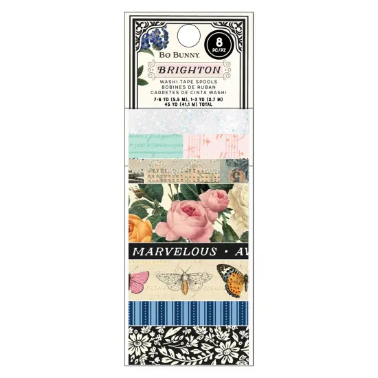 BoBunny Brighton Washi Tape-8/Pkg {1}