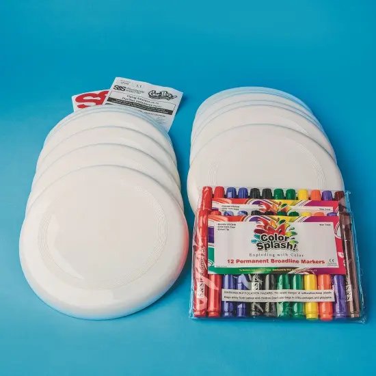 9" Flying Discs Craft Kit (Pack of 15) {4}