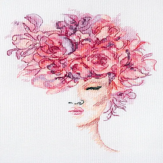 Cross-stitch kit Flower grace {1}