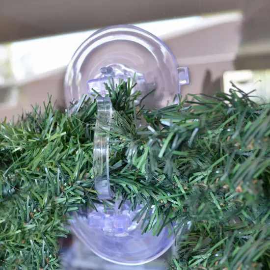 Simple Living Jumbo Suction Cup Christmas Wreath and Decorations Hook - 7" Clear {4}