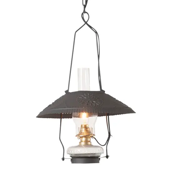 Irvins Country Tinware Store Lamp in Smokey Black {1}