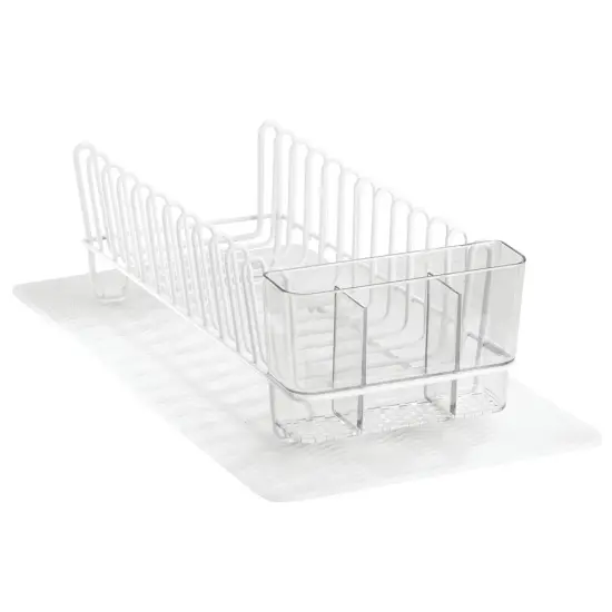 mDesign Steel Dish Drying Rack/Drainer Storage Organizer, Set of 2 {5}