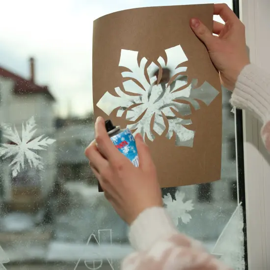 CC Christmas Decor Santa Winter White Christmas Artificial Snow Spray 18 oz {4}