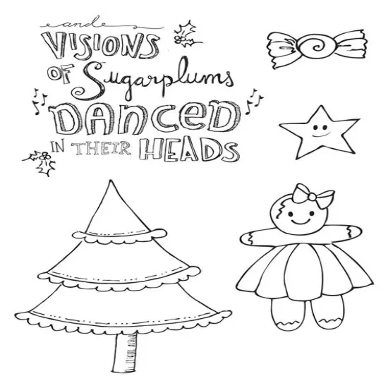 Prima Marketing Inc Cling Stamp - Sugar Plums 655350910747 {1}