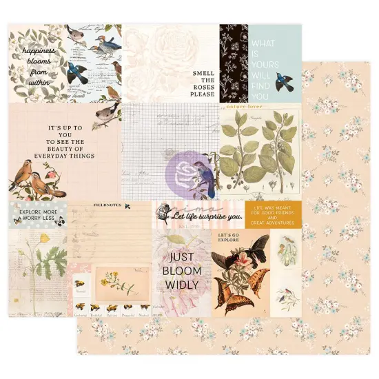 Prima Marketing Inc Nature Lover Collection 12x12 Sheet - Explore More - 10 Sheet W/ Foil Details / Paper 655350849658 {1}