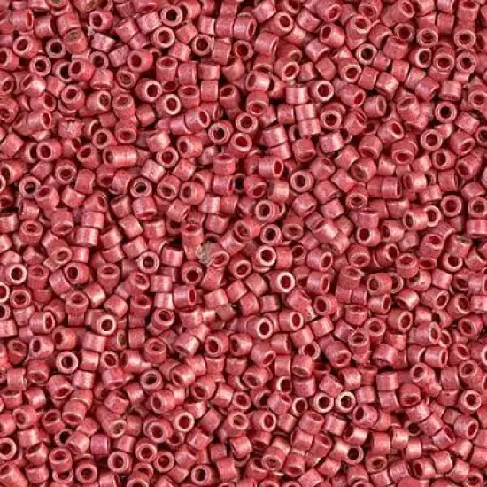 Miyuki Delica Bead 11/0 - DB1841F - Matte Duracoat Galvanized Lt Cranberry {1}