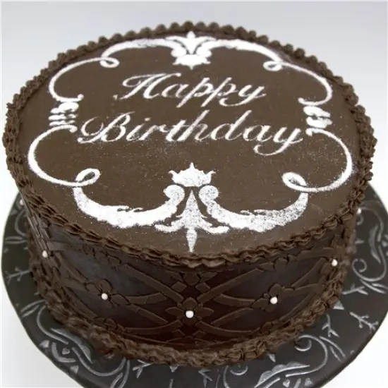 Luciana: Italian Martha Stewart Weddings Series Cake Stencil | C833 by Designer Stencils | Cake Decorating Tools | Baking Stencils for Royal Icing, Airbrush, Dusting Powder | Reusable Plastic Food Grade Stencil for Cakes | Easy to Use & Clean Stencil {3}