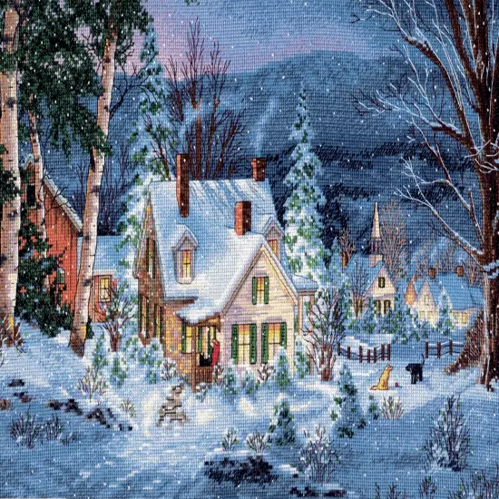 Dimensions Gold Collection Counted Cross Stitch Kit 20"X14"-Winter's Hush {1}