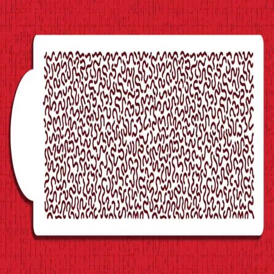 Cornelli Lace Cake Stencil | C752 by Designer Stencils | Cake Decorating Tools | Baking Stencils for Royal Icing, Airbrush, Dusting Powder | Reusable Plastic Food Grade Stencil for Cakes | Easy to Use & Clean Cake Stencil {4}