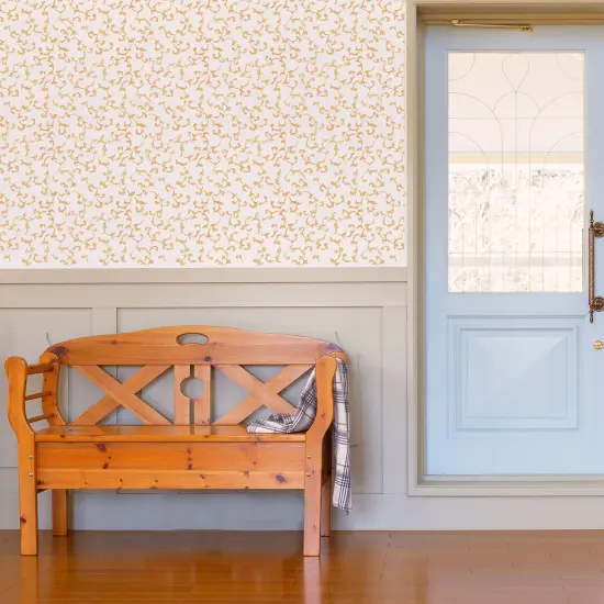 Scroll Wallpaper Wall Stencil | 3303 by Designer Stencils | Pattern Stencils | Reusable Stencils for Painting | Safe & Reusable Template for Wall Decor | Try This Stencil Instead of a Wallpaper | Easy to Use & Clean Art Stencil Pattern {2}