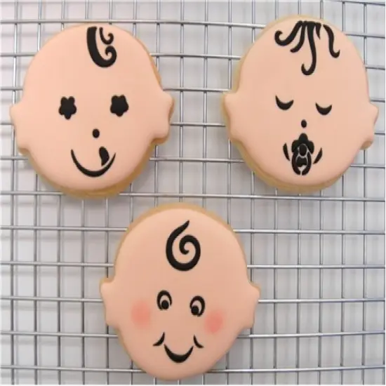 Baby Faces Cookie Stencil Set | C736 by Designer Stencils | Stencils for Royal Icing, Airbrush, Dusting Powder | {3}