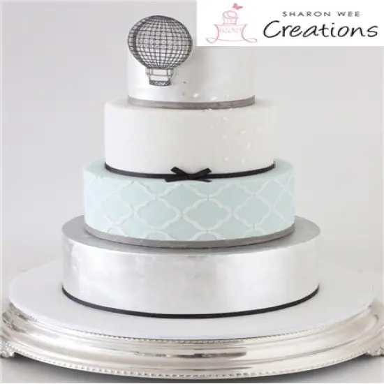 Quatrefoil Outline Cake Stencil | C718 by Designer Stencils | Cake Decorating Tools | {4}