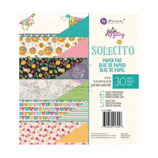 Prima Marketing Inc Julie N Solecito Collection 6x6 Pad - 30 Sheets 655350913458 {1}