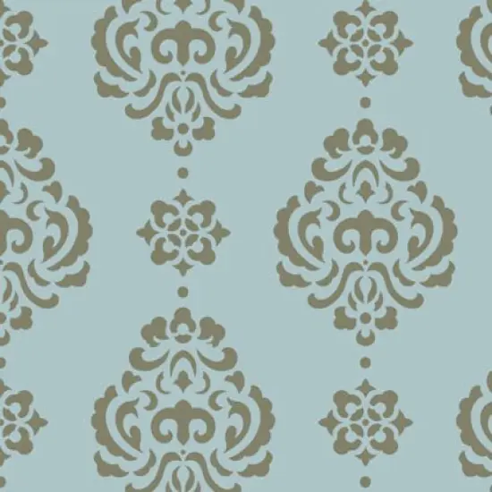 Large Rosie Damask All Over Wall Stencil | 3725 by Designer Stencils | Pattern Stencils | Reusable Stencils for Painting | Safe & Reusable Template for Wall Decor | Try This Stencil Instead of a Wallpaper | Easy to Use & Clean Art Stencil Pattern {4}