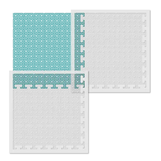Embossing One Color Greek Key All Over Wall Stencil | 3728BE by Designer Stencils | Pattern Stencils | Reusable Stencils for Painting | Safe & Reusable Template for Wall Decor | Try This Stencil Instead of a Wallpaper | Easy to Use & Clean {3}