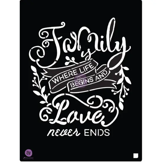 Prima Marketing Inc 8x10 Stencil - Family Love 655350586874 {1}
